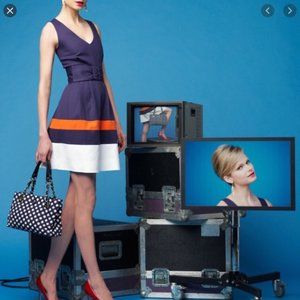 $358 Kate Spade Sawyer Dress Blue 4